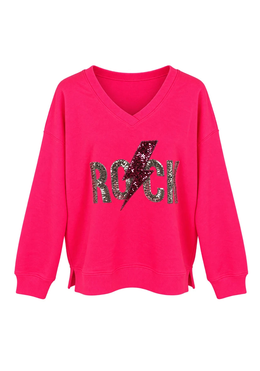 V-Neck Lightning Rock