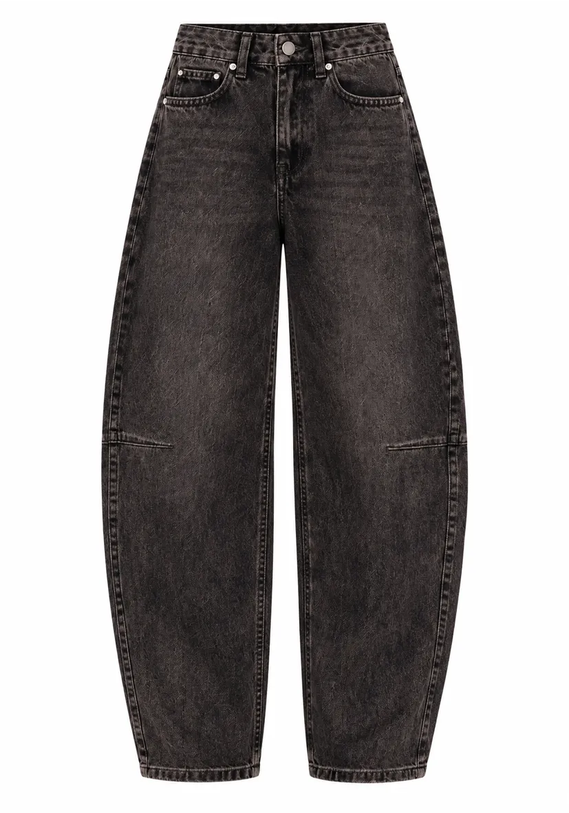 Barrel Jeans - braun