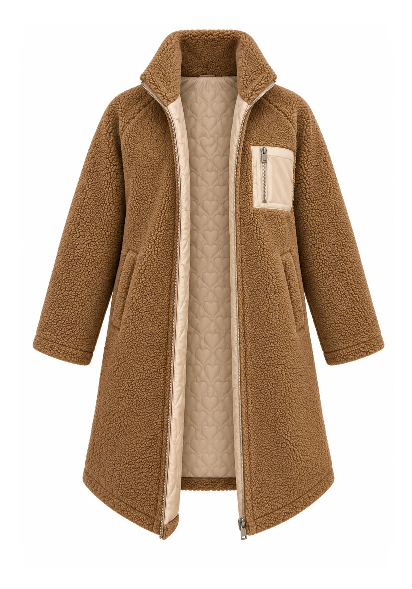 Teddy Zipper Pocket cognac