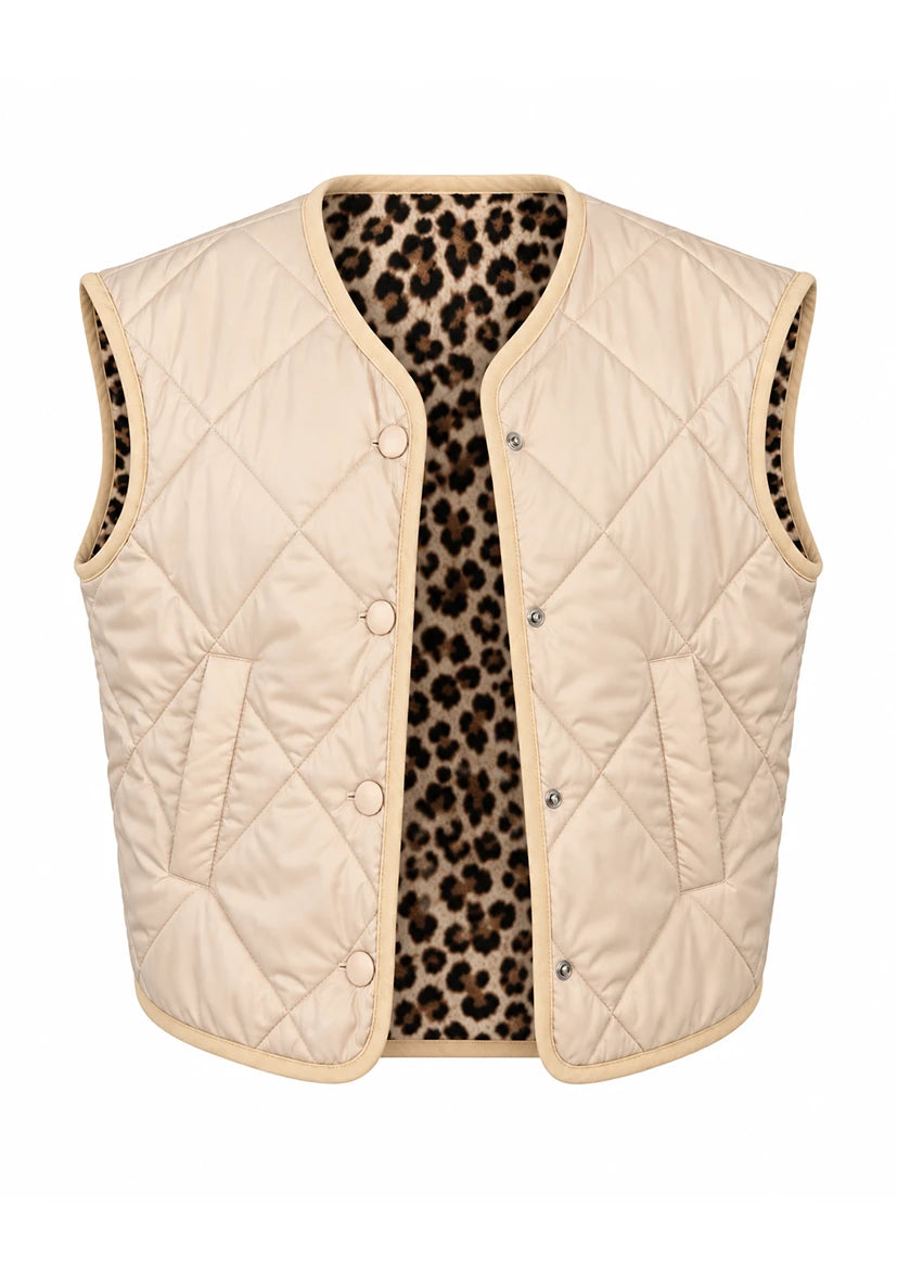 Manteau court Smile & Glow - gris
