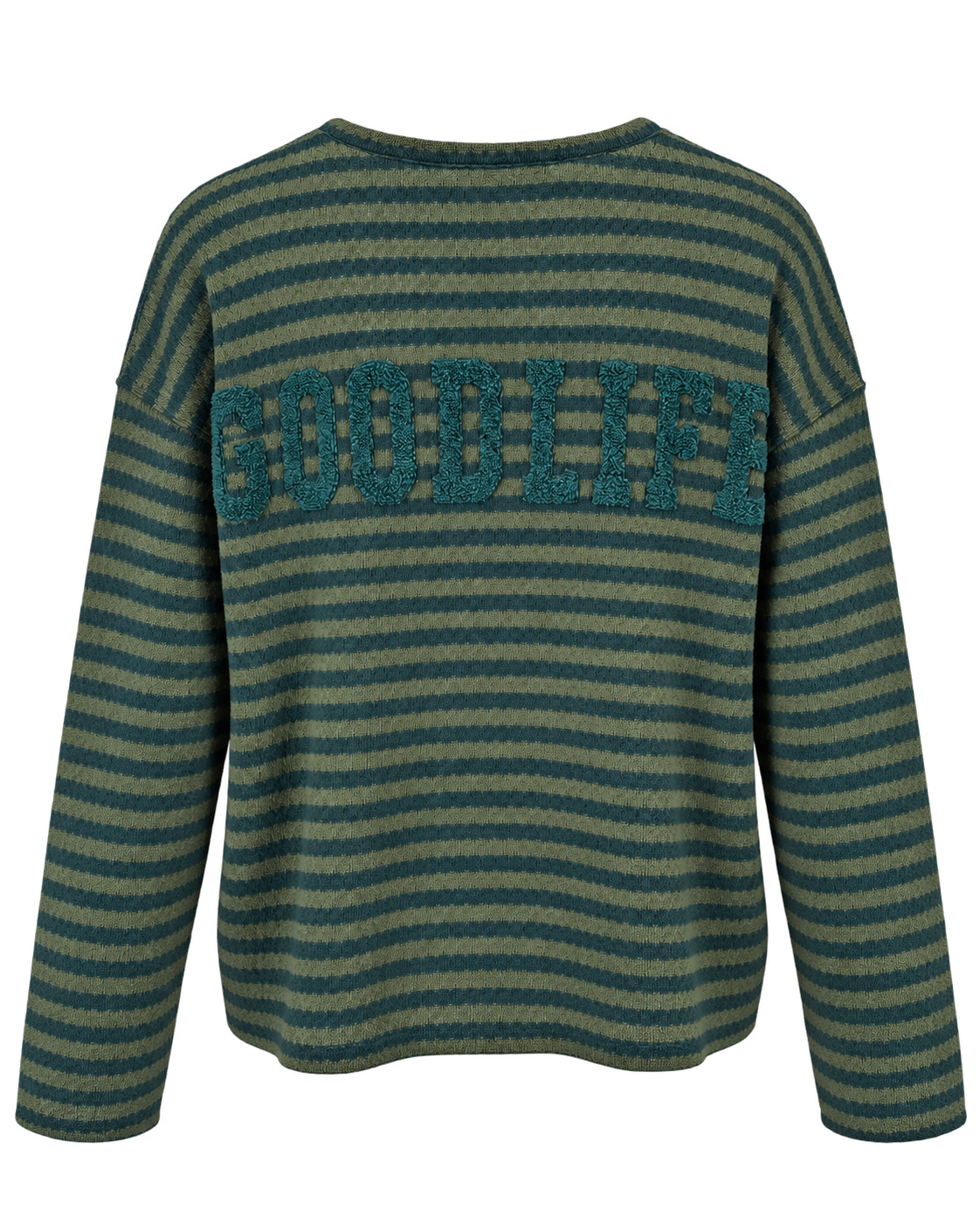 Knit Longsleeve stripes - Khaki/Darkgreen