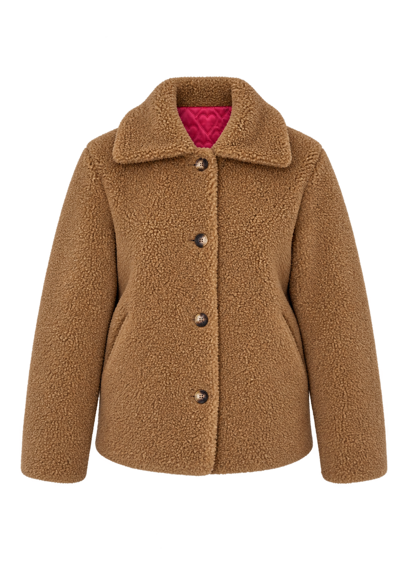 Teddy Jacket Collar - Cognac
