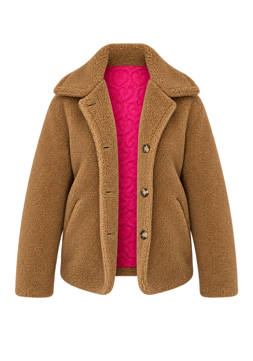 Teddy Jacket Collar - Cognac