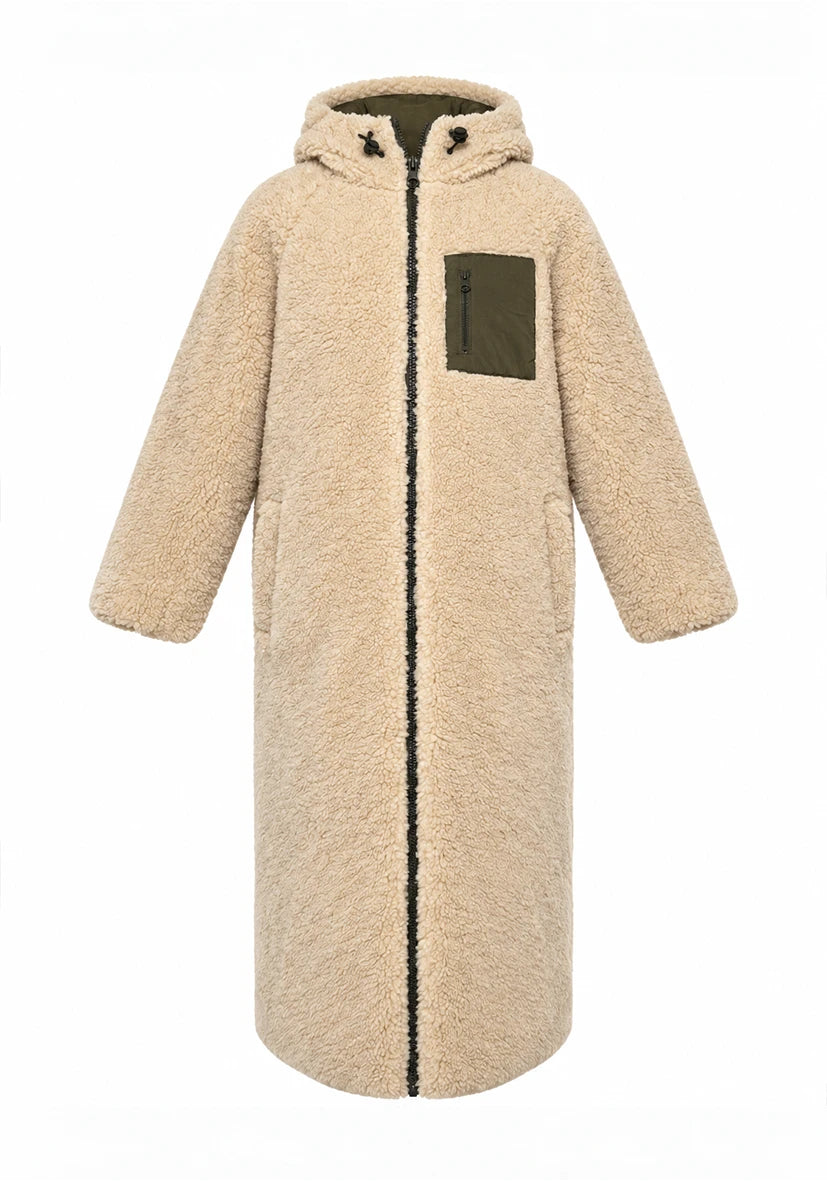 Online Exclusive: Reversible Jacket Teddy olive