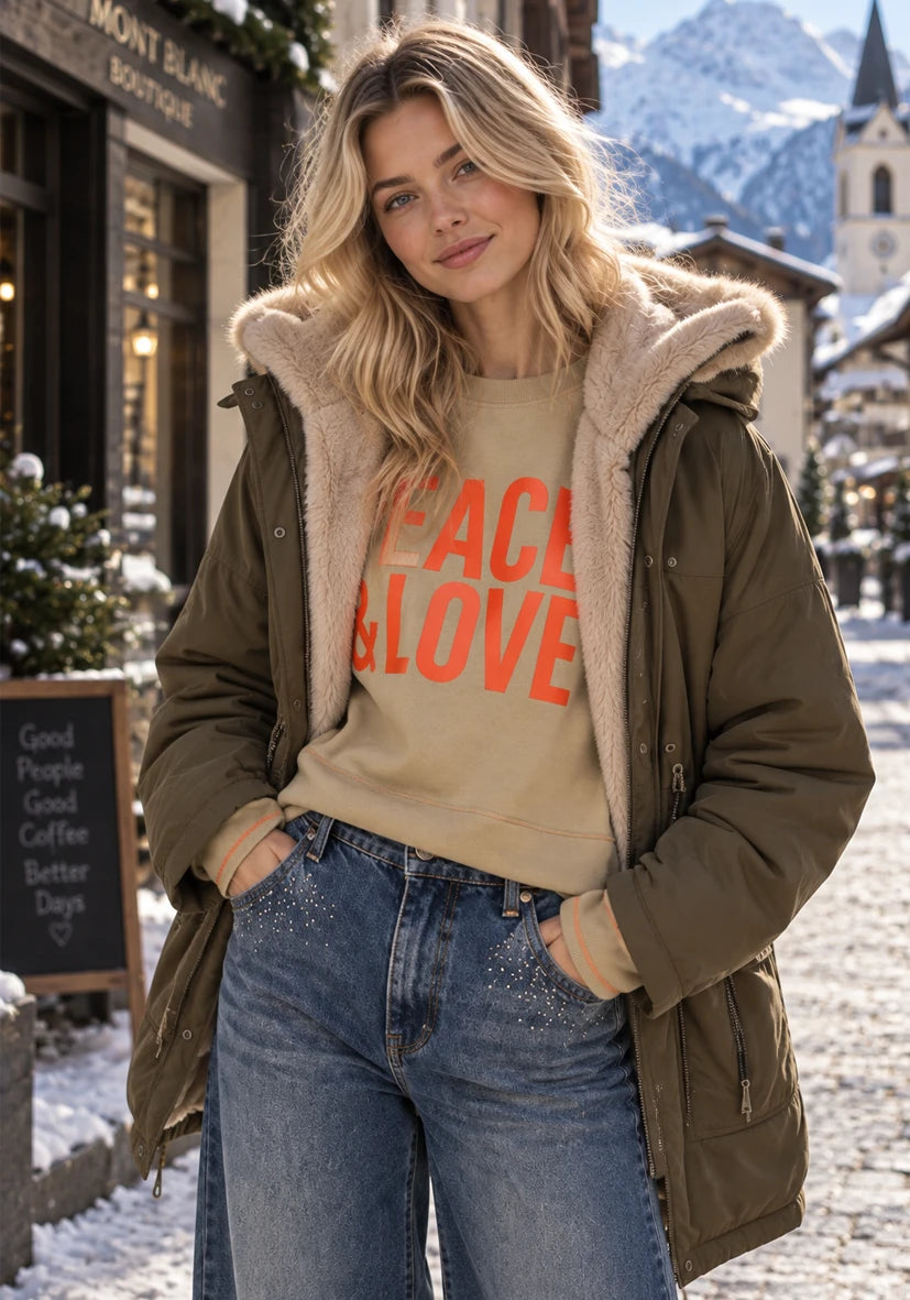 Short Coat Smile & Glow - grey