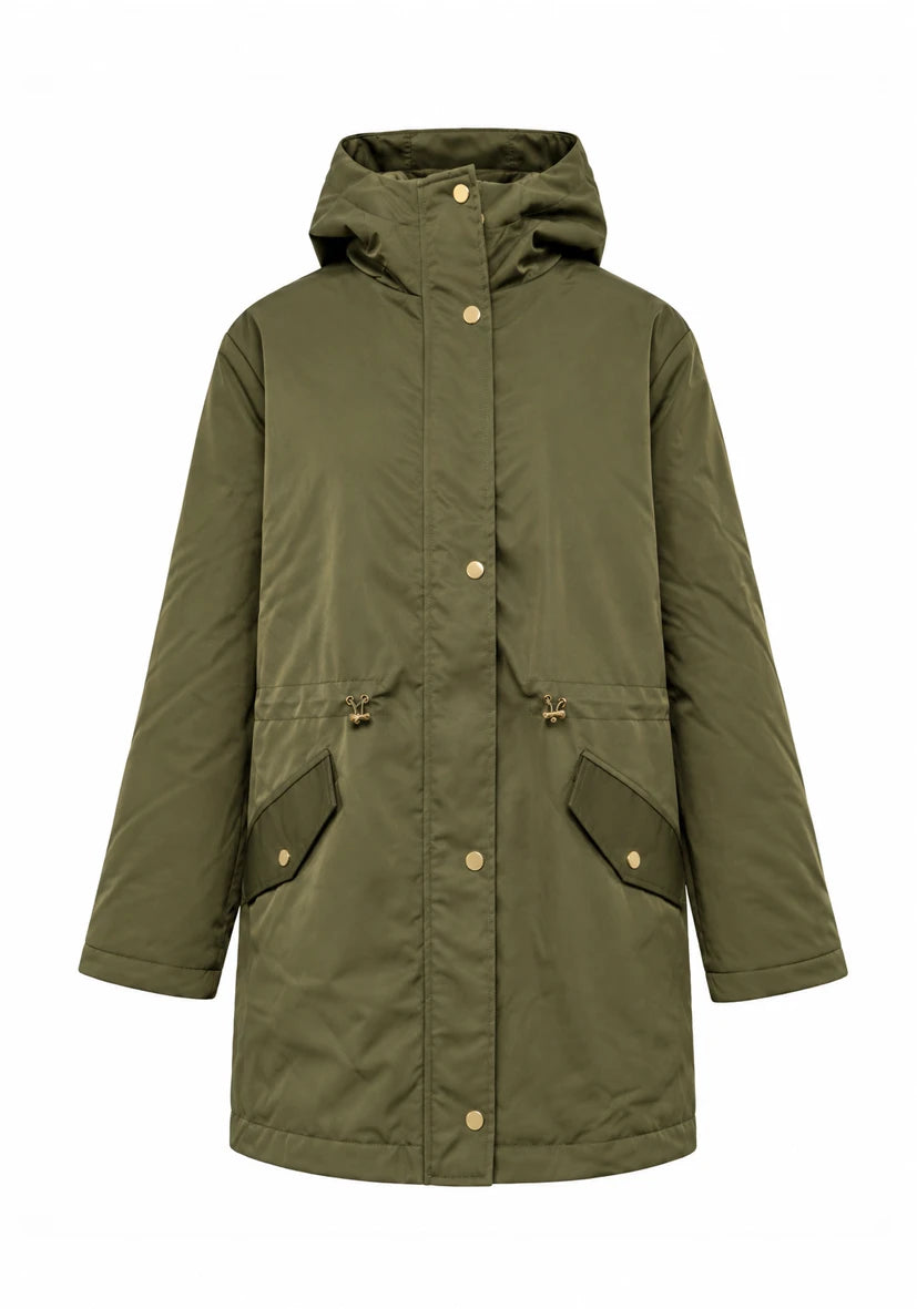 Manteau court Smile & Glow - gris