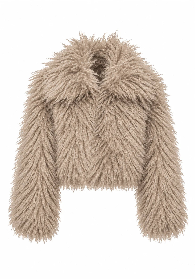 Jacket Short Cosy Cloud sand