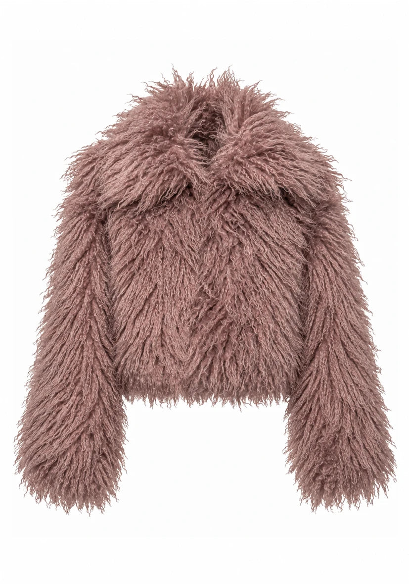 Manteau court Smile & Glow - gris