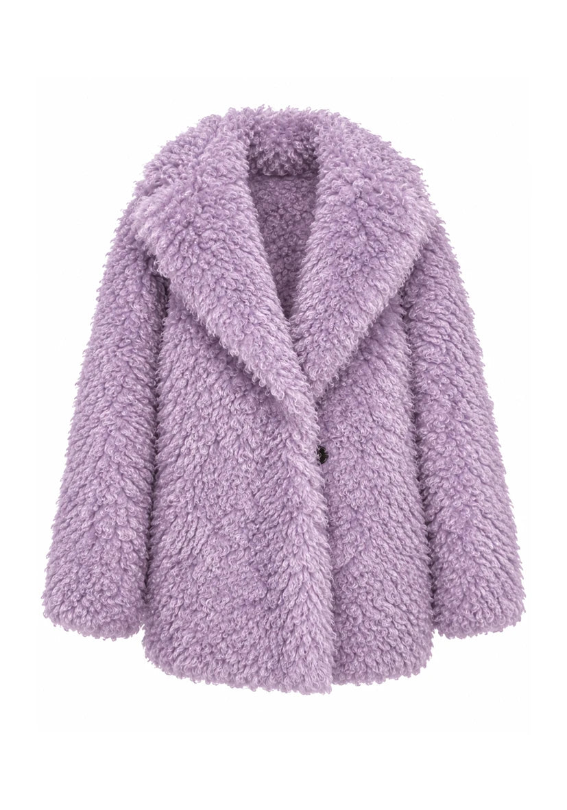Manteau court Smile & Glow - gris