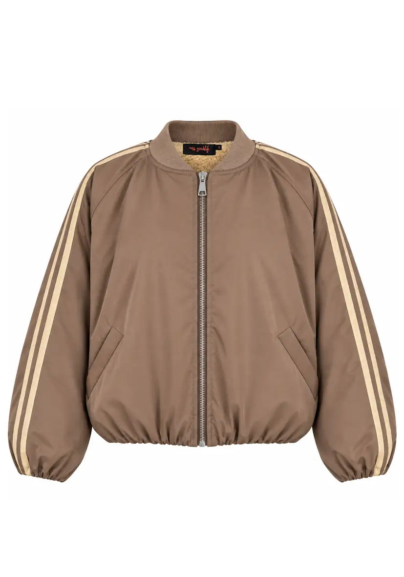 Bomberjacke Teddy Fleece - taupe