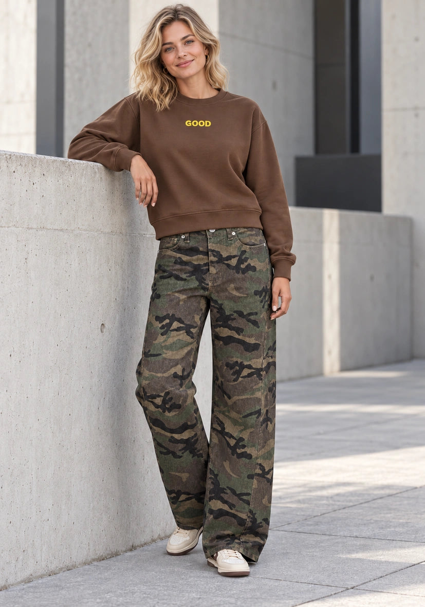 Jeans Camouflage - olive