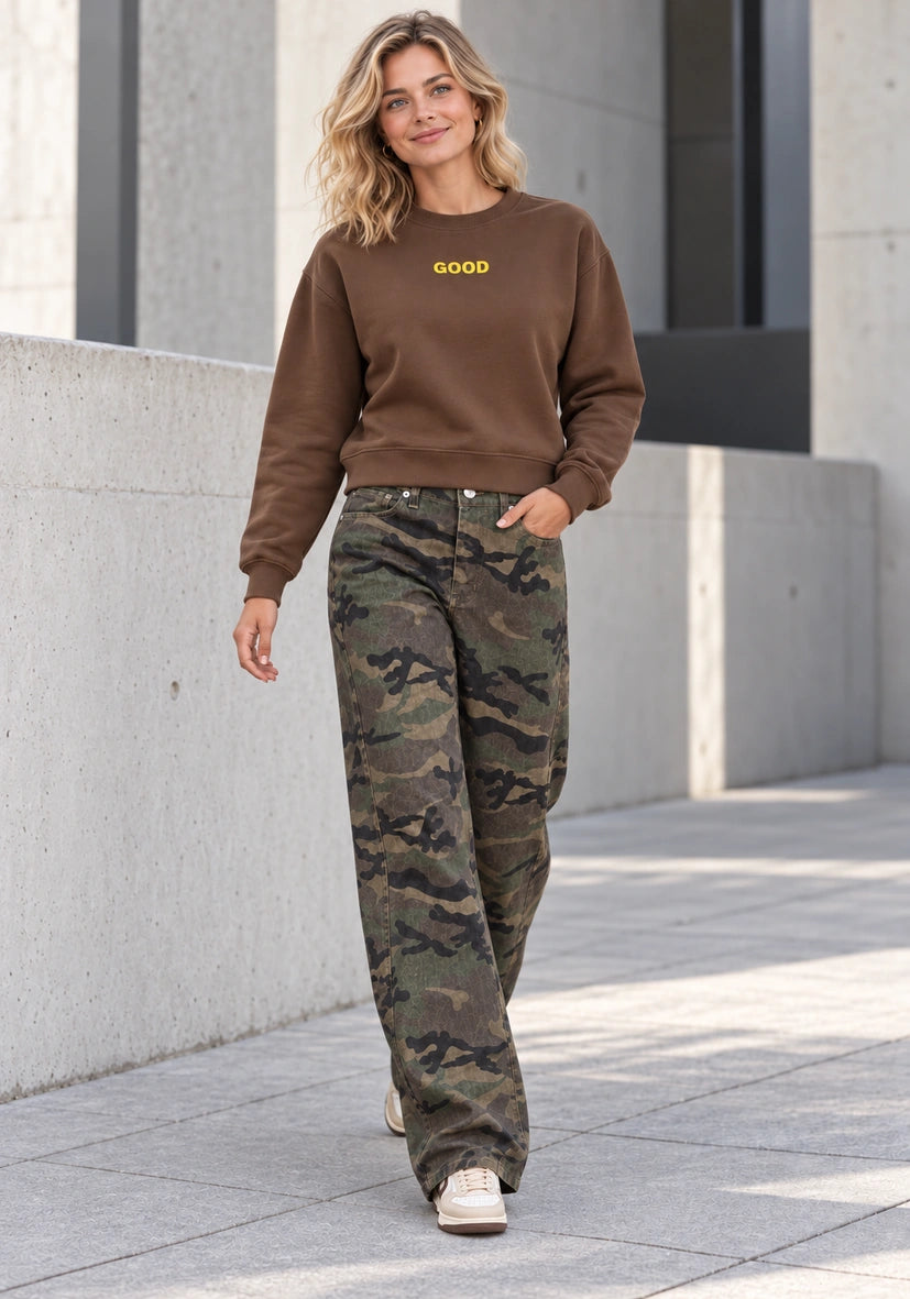 Jeans Camouflage - olive