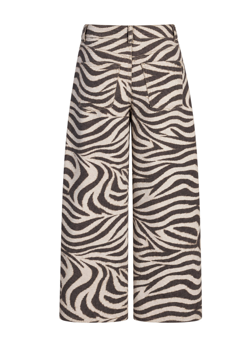 Jeans White Zebra - weiß/schwarz