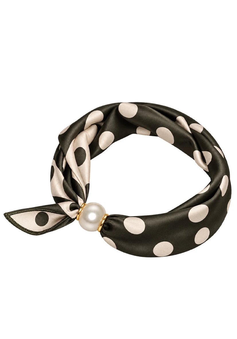 Scarf Dots Pearl - grün
