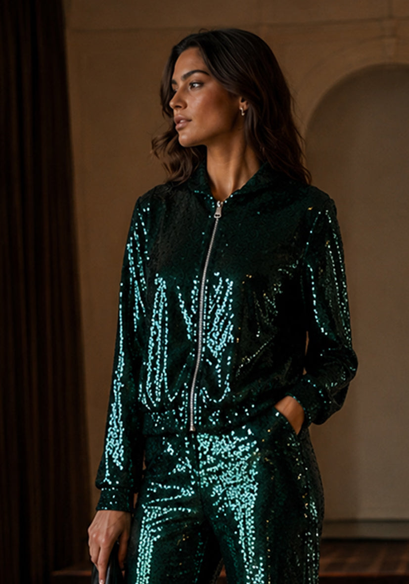 Blazer Glamour Glow - Pine Green