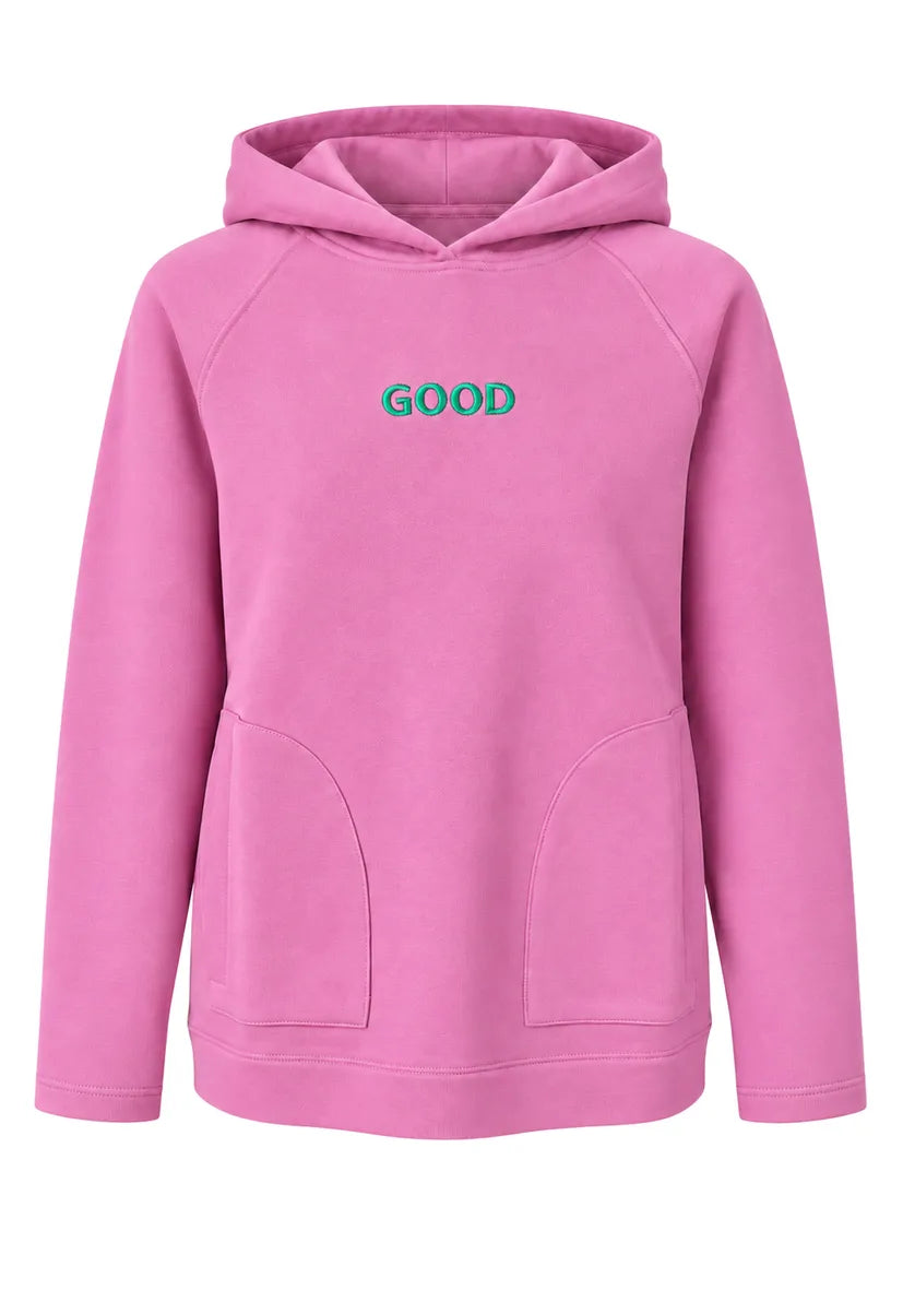 Hoodie Good Life - Crocus/Turquoise